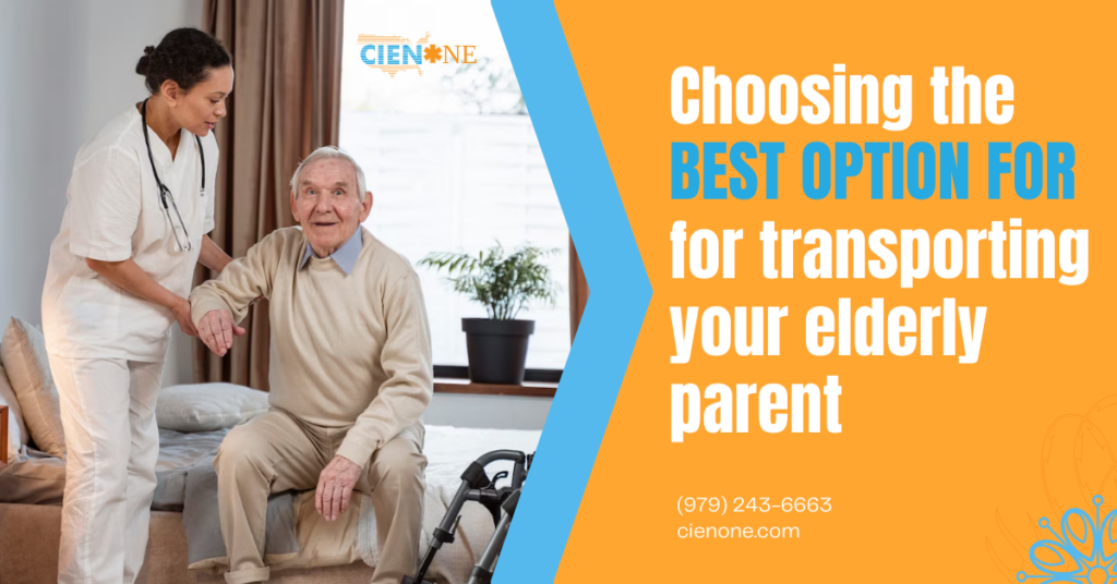 Choosing the best option for transporting your elderly parent